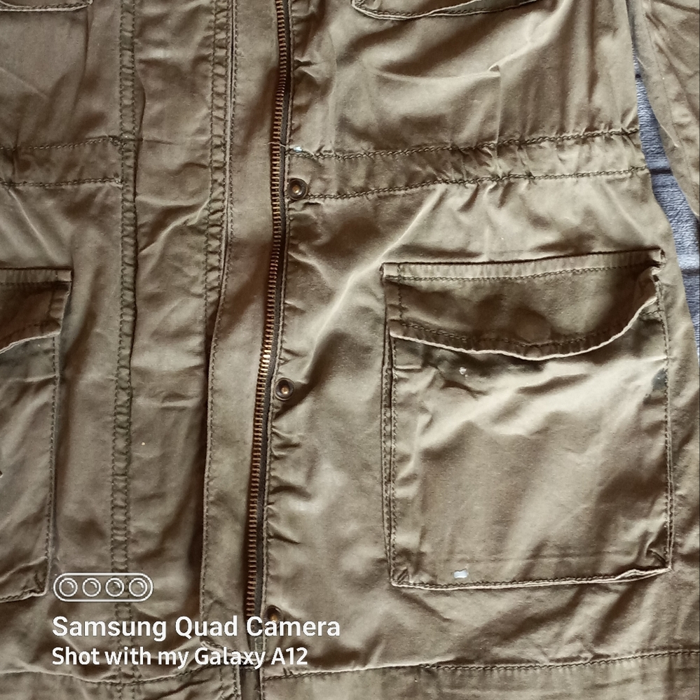 Army Green Zip-Up Light Jacket - image 4